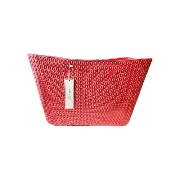NWT Red Versa Tote With Three Interchangable Handles - Picture 1 of 7